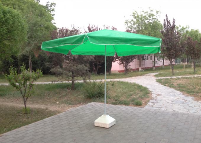 Green Round Outdoor Patio Umbrellas , Professional Beach Umbrella With Fringe