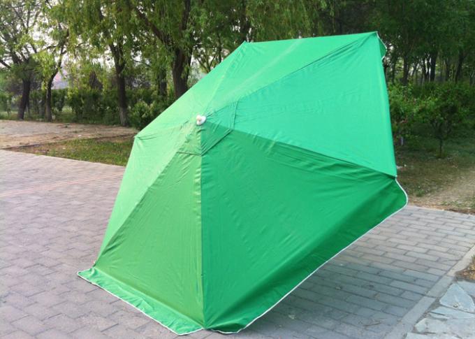 Waterproof Green Round Beach Umbrella Uv Protection For Various Occasions