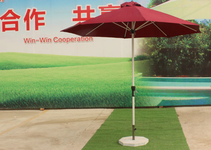 3 0 M Red Big Outdoor Umbrella Round Patio Parasol For Garden