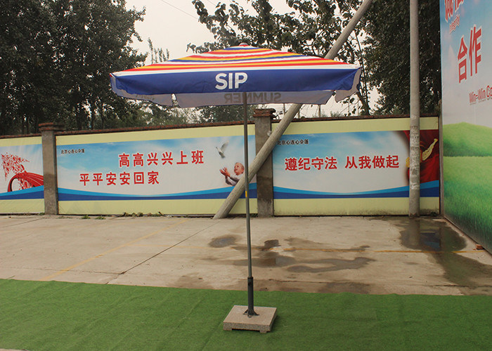Popular Advertising Patio Umbrella With Printed Logo , Colorful Outdoor