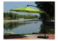 Aluminum 8 Ribs Round Cantilever Parasol Umbrella Sunblock And Strong UV Protection