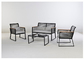 BSCI Approved 4 Piece Rattan Outdoor Furniture Set No Splintering