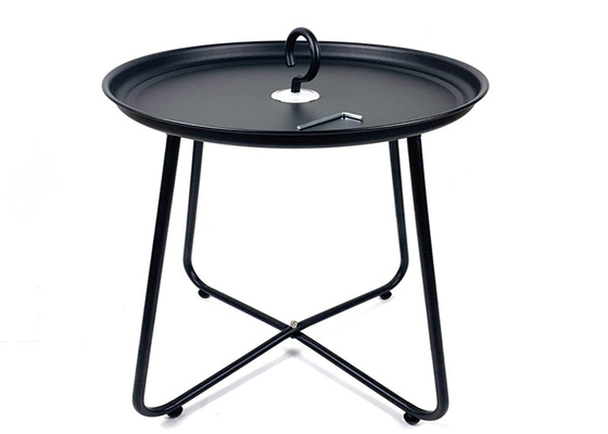 E Coating Steel Outdoor Garden Table H46cm Dia 39cm