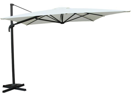 Aluminum Outdoor Hanging Umbrella Roman Parasol 180G Polyester 3 X 4m