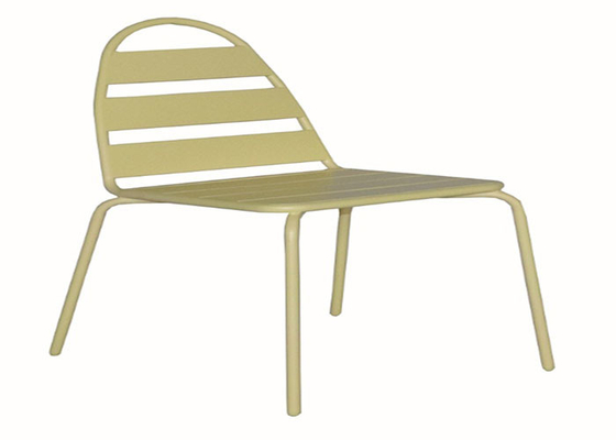 Stackable Garden Metal Outdoor Furniture Chair Powder Coated