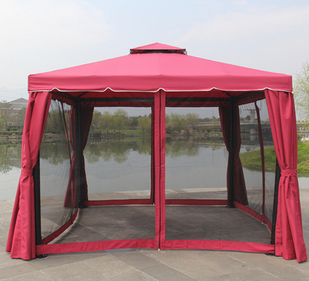 3 X 3m Aluminum Windproof Roman Tent Anti Mosquito Double Ply Curtain