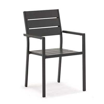 Polywood Aluminum Stacking Armchair Outdoor Patio Dining Furniture