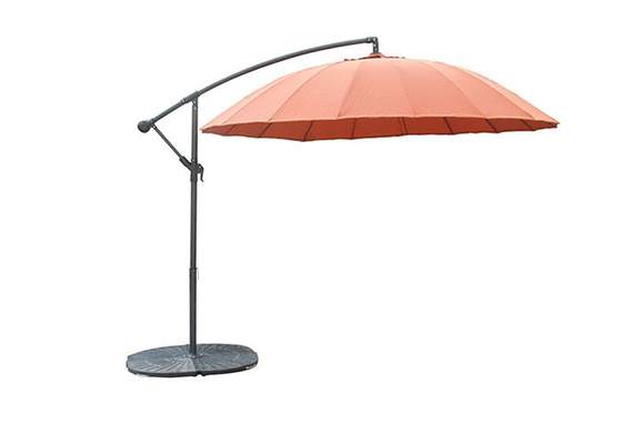 Sun Resistant Garden Banana Parasol Umbrella , Cantilever Banana Parasol