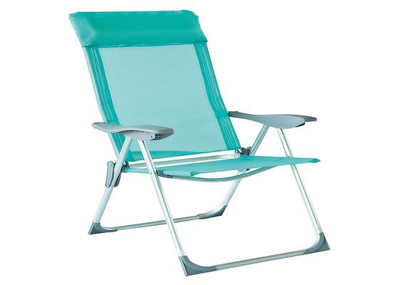 Aluminum Textilene Folding Sand Chairs For Beach Reclining Garden Furniture