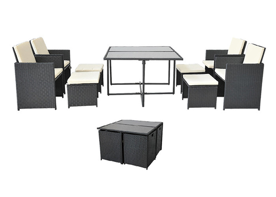 Colourfast Rattan Garden Furniture Sofa Set With Cushion Disassemble Structure