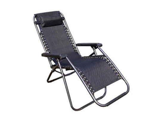 Steel Tube Textilene Sun Lounger Water Repellent For Seaside