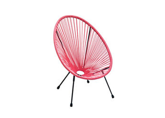 Multicolor Rattan Steel Chair , Stackable Rattan Garden Chairs 10kg