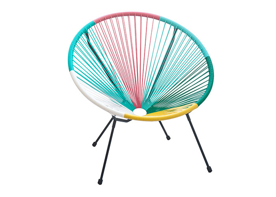 High Density Weaving Garden Rattan Chair , Stackable Rattan Patio Chairs