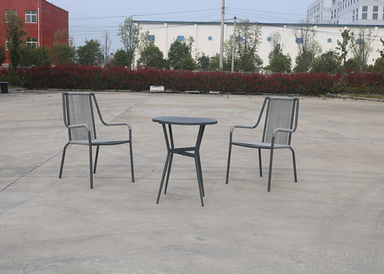 72cm Aluminum Rope Garden Set Two Chair With Table