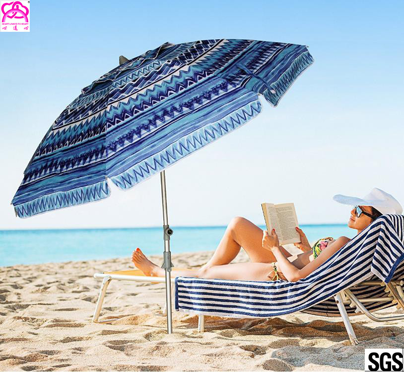6ft 1 8m Patio Custom Portable Travel Beach Sun Umbrella Shelter 6ft 1 8m Patio Custom Portable Travel Beach Sun Umbrella Shelter With Powder Coated Frame