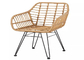 Modern Cafe Garden Rattan Chair Stackable Woven Peacock Plastic Wicker Dining Chairs For Wedding