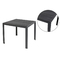 Square Plastic Wood Top Aluminum Furniture Table For Outdoor 80cm 90cm