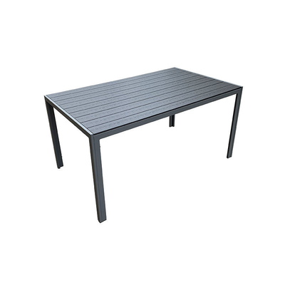 Outdoor Plastic Wood Slat Coffee Leisure Table 6 - 8 Person 150 X 90cm