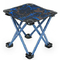 Steel Oxford Lightweight Folding Small Square Stool For Fishing Hiking