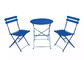 Outdoor Garden Steel Leisure Conversation Patio Bistro Set Folding Table And Chairs