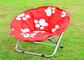 600 X 300D PVC Coated Outdoor Padded Chair Canvas Small Moon Chair Steel Frame