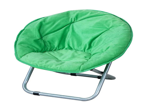 600 X 300D PVC Coated Outdoor Padded Chair Canvas Small Moon Chair Steel Frame