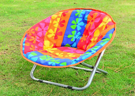 600 X 300D PVC Coated Outdoor Padded Chair Canvas Small Moon Chair Steel Frame