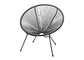 OEM ODM K.D. Metal Garden Rattan Chair All Weather Resistant For Courtyard