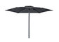 OEM ODM Rectangular Outdoor Sun Parasol Umbrella With 6 Rib Straight Pole