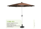 180g Polyester Fabric Hanging Sun Umbrella Outdoor Garden Furniture