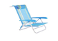 Outdoor Steel Textilene Recliner Garden Chairs Backpack Beach Sand Chair