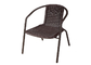 Anti Mould Garden Rattan Chair Metal And Wicker Patio Chairs 2.9kg