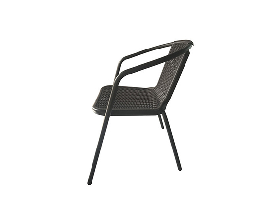 Anti Mould Garden Rattan Chair Metal And Wicker Patio Chairs 2.9kg