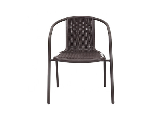 Anti Mould Garden Rattan Chair Metal And Wicker Patio Chairs 2.9kg