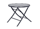 5mm Tempered Glass Garden Steel Table With Weather Resistant