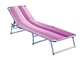 OEM ODM Aluminium And Textilene Sun Loungers Chair UV Resistant