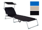BSCI Outdoor Folding Reclining Beach Sun Patio Chaise Lounge Chair Pool Lawn Lounger