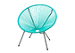 Garden Round Colorful Rattan Chairs Outdoor Stackable