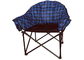 600D Polyester Folding Padded Moon Chair Indoor 62x63x96cm