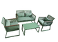 BSCI Approved 4 Piece Rattan Outdoor Furniture Set No Splintering