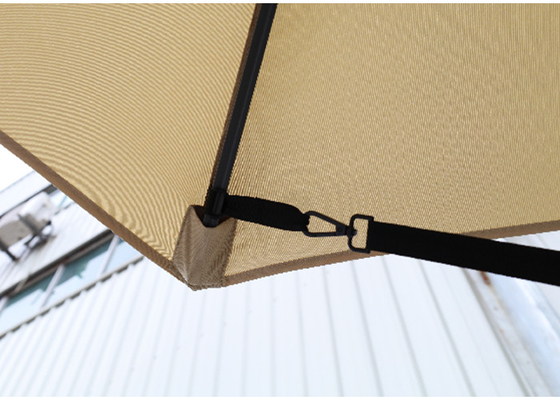 Patio Double Sided 4.5x2.65m Outdoor Sun Parasol With Steel Pole