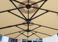 Patio Double Sided 4.5x2.65m Outdoor Sun Parasol With Steel Pole