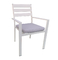 Customized Aluminium En581 Outdoor Padded Chair 56 Cm Width Stacking