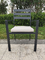 64cm Height Armrest Aluminium Stacking Chair Outdoor Powder Coating