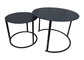 Metal Black 50cm High Modern Round Coffee Tables Furniture Iron