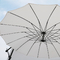 Windproof Outdoor Hanging Umbrella 3M Aluminum Pole Steel Rib