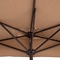 Half Side Balcony Umbrella Outdoor Stand Pole Wall Parasol DIA2.3M