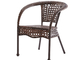 Metal Wicker Rattan Stackable Chairs For Patio Outdoor Dining